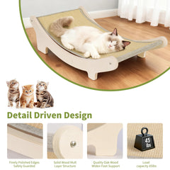 HOTEAGLE cat hammock integrated into a cozy lounging area for cats