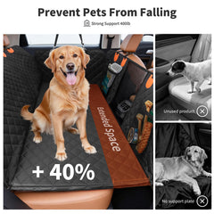 HOTEAGLE back-seat extension demonstrates full footrest coverage for cozy rides.