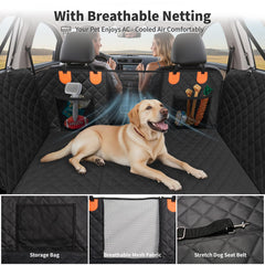 HOTEAGLE universal fit image shows SUV and truck compatibility with storage pockets.