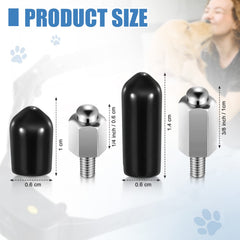 Hotop dog training collar prongs long 0.375 inch for varied fur lengths and contact.