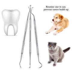 Hotop pet teeth cleaning tools kit used by caregivers for gentle daily maintenance