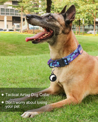 Hotsky tactical dog collar with padded lining for comfortable wear.