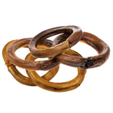 Hotspot Pets Bully Stick Rings 20-pack, 4-inch packshot, long-lasting chews for dogs.