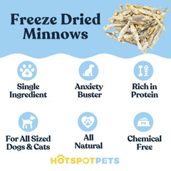 Hotspot Pets minnows treats cat and dog serving a flavorful protein snack