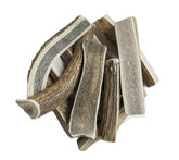 Hotspot Pets premium split elk antlers close-up showing natural color and texture for durable chews