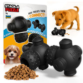 HOUNDGAMES puppy puzzle toy level 4 closeup showing durable rubber for chewers and mental stimulation