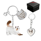 howaukf pet hair keychain memory bottle shows preserved fur for daily nostalgia