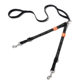 HOWGO double dog leash 360 swivel prevents tangles during two-dog walks.