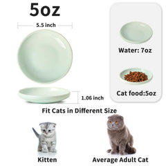 Howise cat bowls in food-grade ceramic ensuring safe, durable dining.