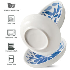 Howise cat bowls with stackable feature for space-saving storage