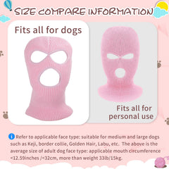 HOWWFALY knitted dog ear muffs pink provide cozy warmth during chilly walks