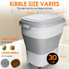 HOYTAMDAR airtight pet food container lid preserves freshness