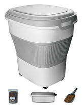 HOYTAMDAR collapsible dog food container with lid for airtight storage