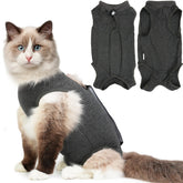 Hpetppy cat recovery suit back-velcro enables quick fit and reliable wound protection.