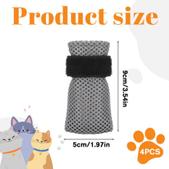 Hpmjz cat mittens adjustable-strap ensures secure, comfortable fit around your cat's paws.