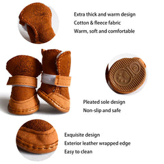 HPWFHPLF dog boots anti-slip sole enhances traction on ice