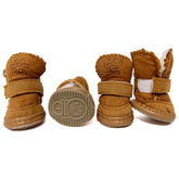 HPWFHPLF dog boots four-pack for tiny paws during winter