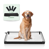 HQ4US 4LEGS large dog pad holder folded for compact travel, showing portability