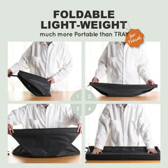 HQ4US 4LEGS travel-ready setup with foldable base and minimal setup