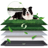 HQ4US 4LEGS large dog grass pad 34x23 inches for spacious indoor potty