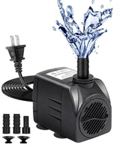 Hsbao fountain pump adjustable flow for customizable water features.
