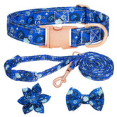 HSIGIO floral-bowtie-collar on a dog for stylish daily wear