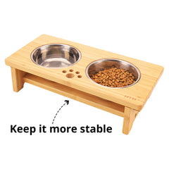 HTB dog feeder anti-slip pads prevent movement and reduce noise during meals.