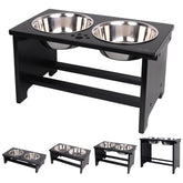 HTB elevated dog bowls stand promotes comfortable feeding posture