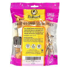 Hubert Premium Dog Treats Sweet Potato Fries closeup shows soft-chewy texture ideal for training.