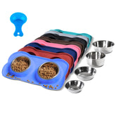 Hubulk dog bowls stainless-steel-set for mess-free feeding and easy cleanup