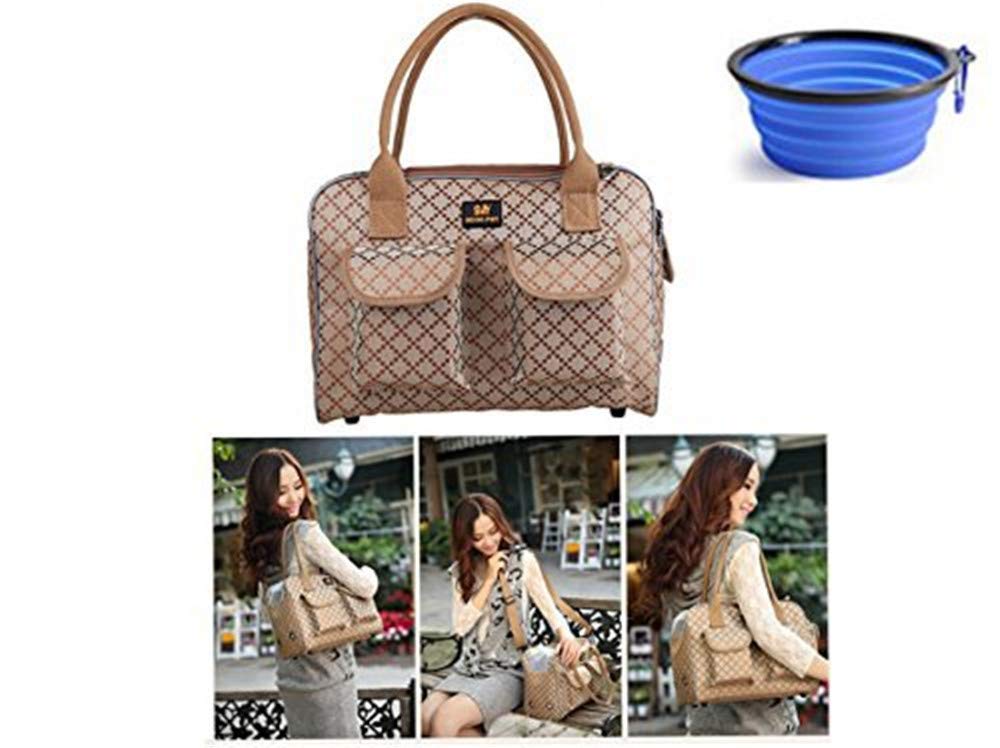 Hubulk dog carrier bag top zipper open for easy access and ventilation.