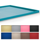 Hubulk dog feeding mat waterproof surface protects floors during meals.