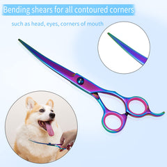 Hucholite 6-inch straight grooming scissor for detailed cuts and clean lines.