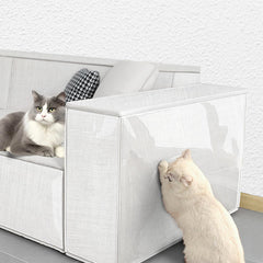 HUDLL cat-scratch-protector-pack on sofa edge provides daily claw protection