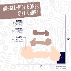 HuggleHounds Huggle-Hide Knotted Bone large-dog use demonstrates size-appropriate play