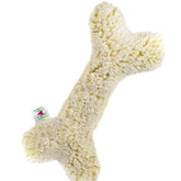 HuggleHounds Plush Bone Toy in soft fleece for cozy fetch and cuddle play