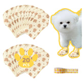 HUGEEZ disposable dog booties 20pcs pack protecting paws during walks