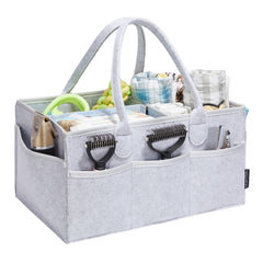 HUHYNN pet grooming tote open shows spacious main compartments for organizing grooming tools on the go.