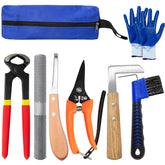 Huimpet 8 inch farrier kit nipper close-up for precise hoof trimming