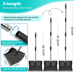 HUMUMU adjustable-handle 20-61 inches enables ergonomic cleaning.