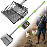 HUMUMU poop-scooper 12inch wide-scoop enables fast coop cleaning.