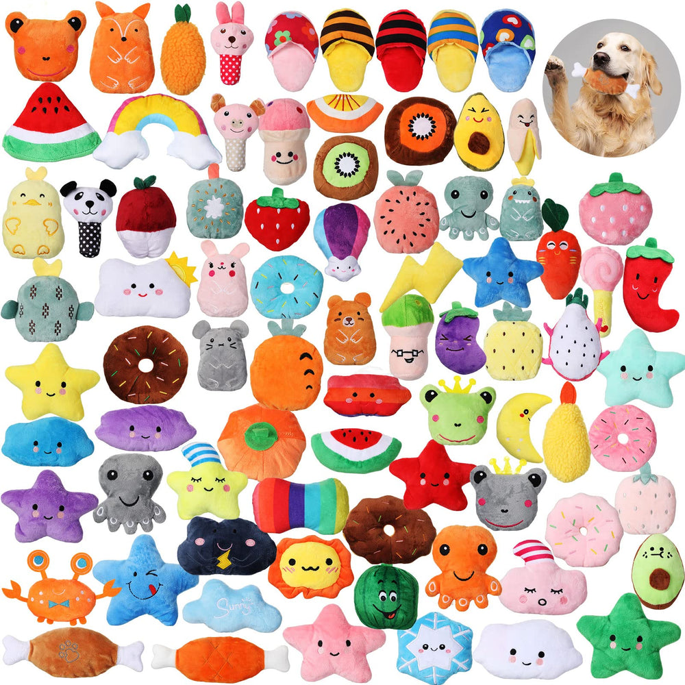 Hungdao 80pcs Christmas dog toys pack with varied options for daily play and teething.