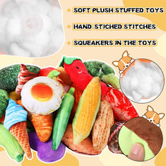 Hungdao puppy teething toys soft cotton plush promote gum comfort and gentle teething.