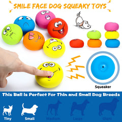 Hungdao squeaky dog ball with angry face helps chase and exercise.