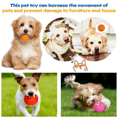 Hungdao squeaky dog ball with laughing face adds fun during training.