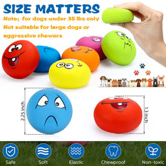 Hungdao squeaky dog ball with sad face encourages focus during play.