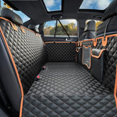 HUOHUOCN back seat extender shows expanded space for comfortable pet travel