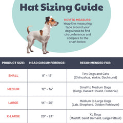 Huxley & Kent Santa motif hat on a pet for cute holiday moments