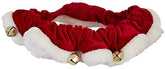 Huxley & Kent Ruff Scrunchy Santa small on dog with jingling bells for festive photos