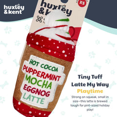 Huxley & Kent Tiny Tuff Latte My Way side view, durable stitched edges